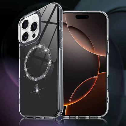 Transparent MagSafe Glitter Powder Acrylic Phone Case