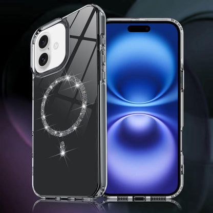 Transparent MagSafe Glitter Powder Acrylic Phone Case