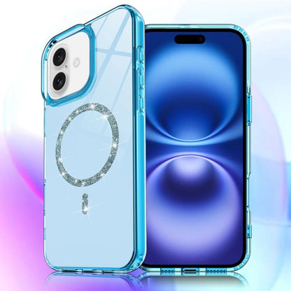Transparent MagSafe Glitter Powder Acrylic Phone Case