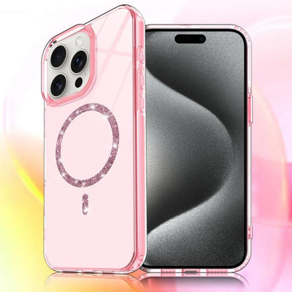 Transparent MagSafe Glitter Powder Acrylic Phone Case