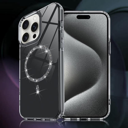 Transparent MagSafe Glitter Powder Acrylic Phone Case