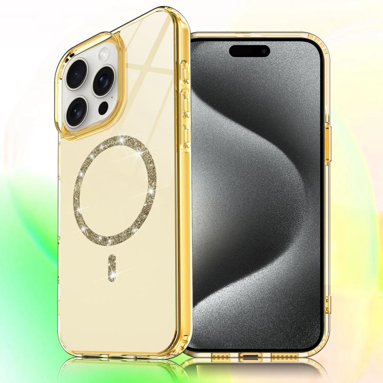Transparent MagSafe Glitter Powder Acrylic Phone Case