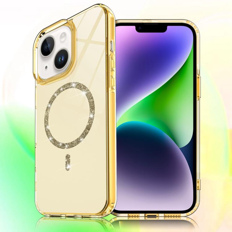 Transparent MagSafe Glitter Powder Acrylic Phone Case