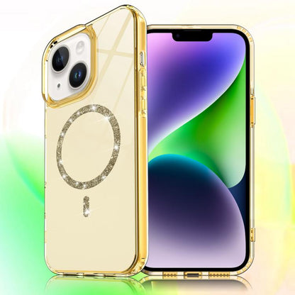 Transparent MagSafe Glitter Powder Acrylic Phone Case