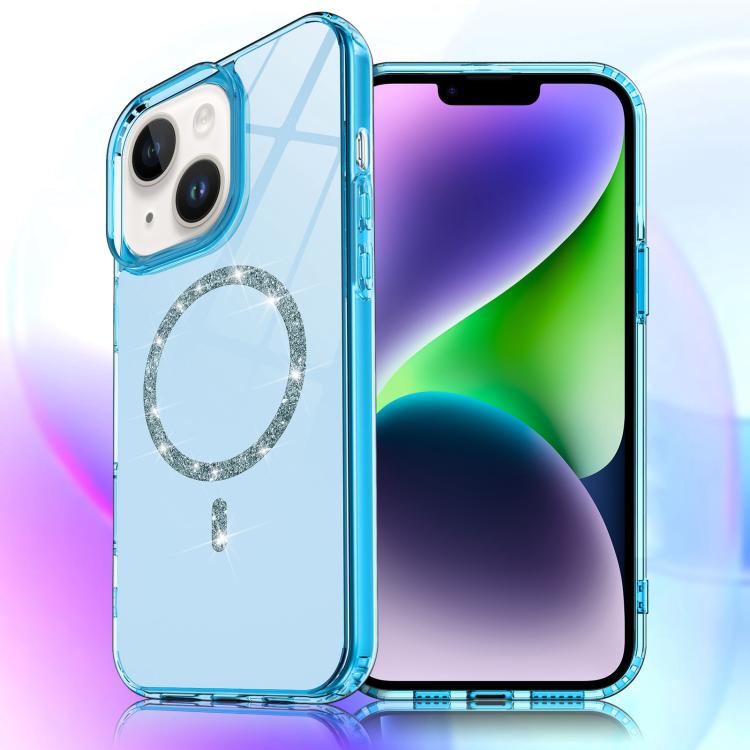 Transparent MagSafe Glitter Powder Acrylic Phone Case