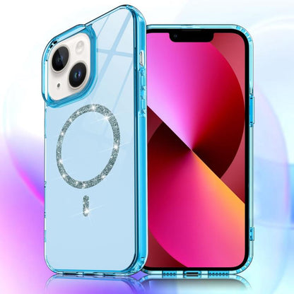 Transparent MagSafe Glitter Powder Acrylic Phone Case