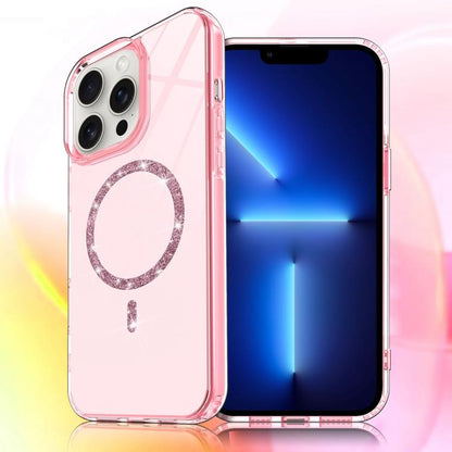 Transparent MagSafe Glitter Powder Acrylic Phone Case