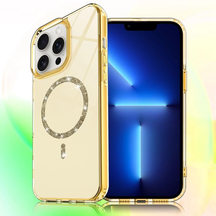 Transparent MagSafe Glitter Powder Acrylic Phone Case
