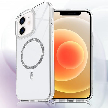 Transparent MagSafe Glitter Powder Acrylic Phone Case