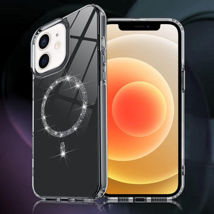 Transparent MagSafe Glitter Powder Acrylic Phone Case