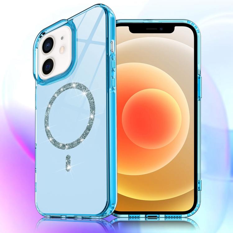 Transparent MagSafe Glitter Powder Acrylic Phone Case, For iPhone 13 Pro Max, For iPhone 13 Pro, For iPhone 12 / 12 Pro, For iPhone 12 Pro Max