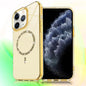 Transparent MagSafe Glitter Powder Acrylic Phone Case, For iPhone 11 Pro Max, For iPhone 11