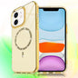 Transparent MagSafe Glitter Powder Acrylic Phone Case, For iPhone 11 Pro Max, For iPhone 11