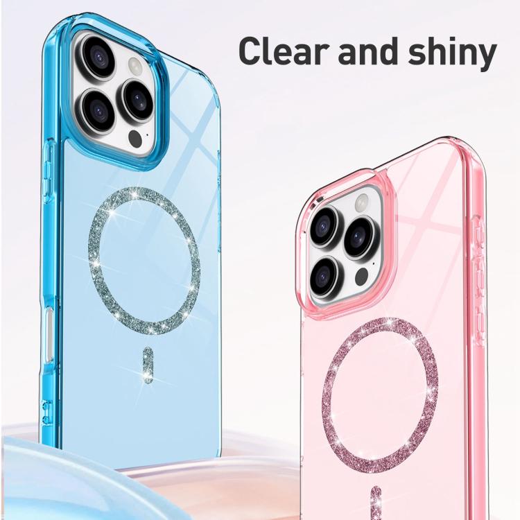 Transparent MagSafe Glitter Powder Acrylic Phone Case, For iPhone 15, For iPhone 14 / 13, For iPhone 14 Pro, For iPhone 14 Pro Max