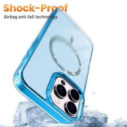 Transparent MagSafe Glitter Powder Acrylic Phone Case, For iPhone 13 Pro Max, For iPhone 13 Pro, For iPhone 12 / 12 Pro, For iPhone 12 Pro Max
