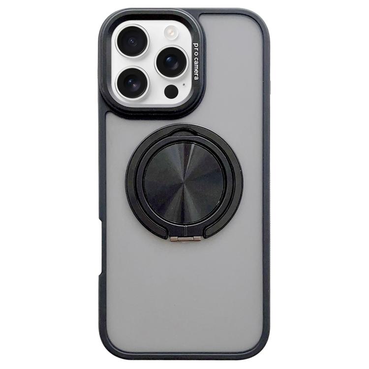 Skin-feel Two-color Edge Strips 360 MagSafe Holder Phone Case, For iPhone 16e, For iPhone 16 Pro Max, For iPhone 16 Pro