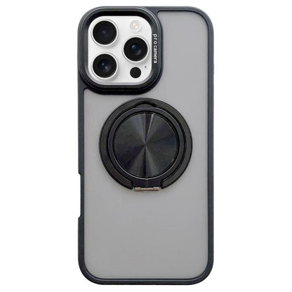 Skin-feel Two-color Edge Strips 360 MagSafe Holder Phone Case, For iPhone 16e, For iPhone 16 Pro Max, For iPhone 16 Pro