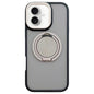 Skin-feel Two-color Edge Strips 360 MagSafe Holder Phone Case, For iPhone 16 Plus, For iPhone 16, For iPhone 15 Pro Max