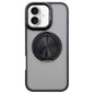 Skin-feel Two-color Edge Strips 360 MagSafe Holder Phone Case, For iPhone 16 Plus, For iPhone 16, For iPhone 15 Pro Max