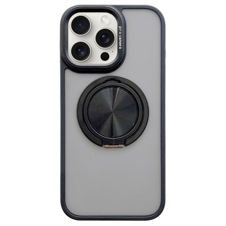 Skin-feel Two-color Edge Strips 360 MagSafe Holder Phone Case, For iPhone 16 Plus, For iPhone 16, For iPhone 15 Pro Max