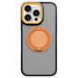 Skin-feel Two-color Edge Strips 360 MagSafe Holder Phone Case, For iPhone 15 Pro, For iPhone 15, For iPhone 14