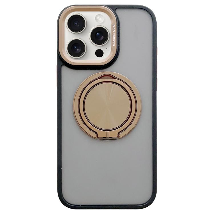 Skin-feel Two-color Edge Strips 360 MagSafe Holder Phone Case, For iPhone 15 Pro, For iPhone 15, For iPhone 14