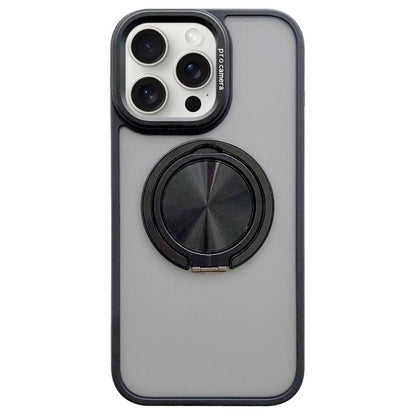 Skin-feel Two-color Edge Strips 360 MagSafe Holder Phone Case, For iPhone 15 Pro, For iPhone 15, For iPhone 14