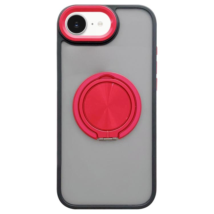 Skin-feel Two-color Edge Strips 360 MagSafe Holder Phone Case, For iPhone 16e, For iPhone 16 Pro Max, For iPhone 16 Pro