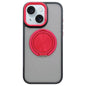 Skin-feel Two-color Edge Strips 360 MagSafe Holder Phone Case, For iPhone 15 Pro, For iPhone 15, For iPhone 14