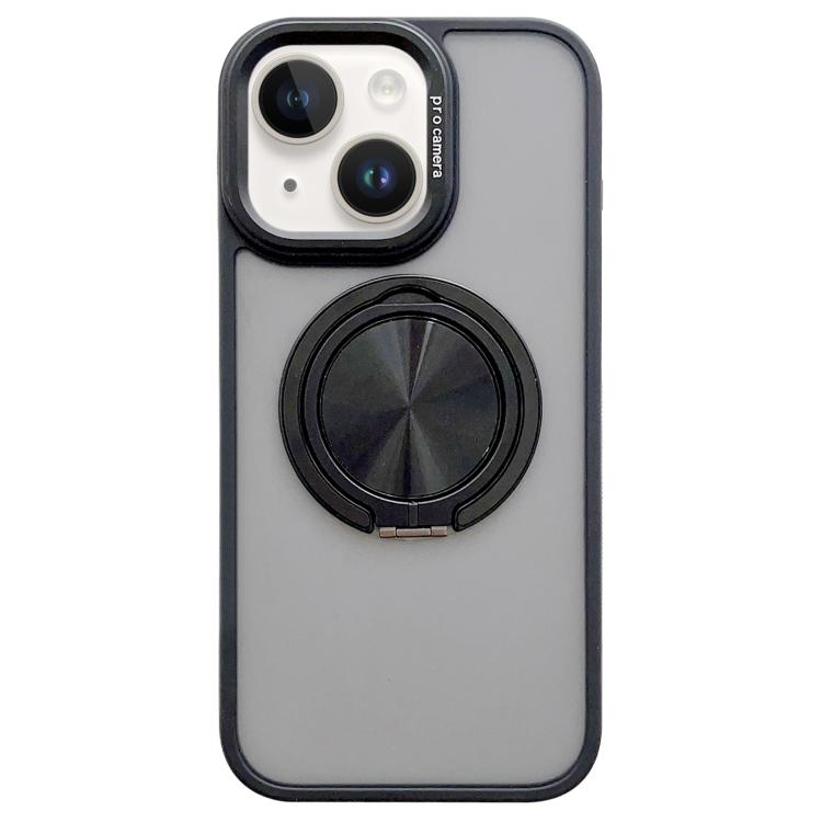 Skin-feel Two-color Edge Strips 360 MagSafe Holder Phone Case, For iPhone 15 Pro, For iPhone 15, For iPhone 14