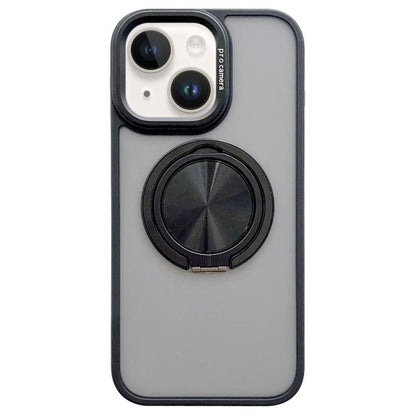 Skin-feel Two-color Edge Strips 360 MagSafe Holder Phone Case, For iPhone 15 Pro, For iPhone 15, For iPhone 14