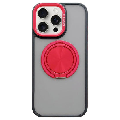 Skin-feel Two-color Edge Strips 360 MagSafe Holder Phone Case, For iPhone 13 Pro, For iPhone 13, For iPhone 12