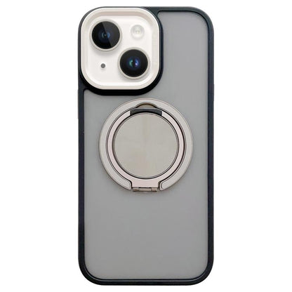 Skin-feel Two-color Edge Strips 360 MagSafe Holder Phone Case, For iPhone 13 Pro, For iPhone 13, For iPhone 12