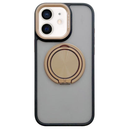 Skin-feel Two-color Edge Strips 360 MagSafe Holder Phone Case, For iPhone 13 Pro, For iPhone 13, For iPhone 12
