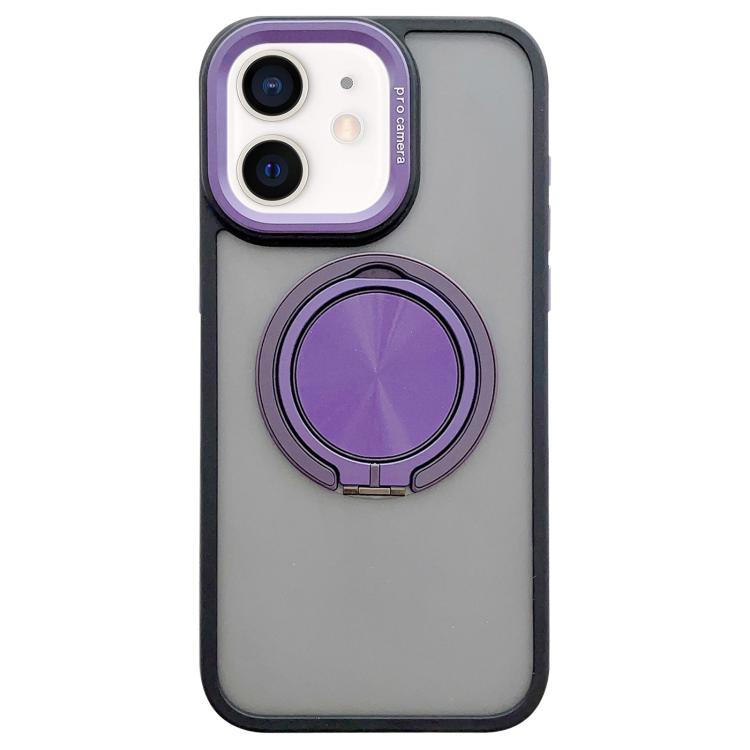 Skin-feel Two-color Edge Strips 360 MagSafe Holder Phone Case, For iPhone 13 Pro, For iPhone 13, For iPhone 12