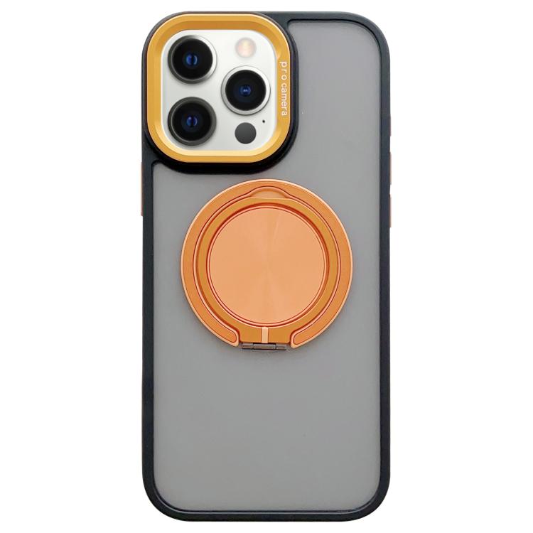 Skin-feel Two-color Edge Strips 360 MagSafe Holder Phone Case, For iPhone 12 Pro Max, For iPhone 12 Pro, For iPhone 11