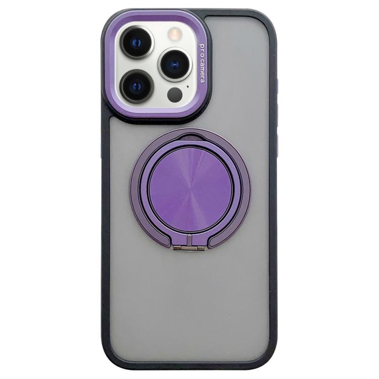 Skin-feel Two-color Edge Strips 360 MagSafe Holder Phone Case, For iPhone 12 Pro Max, For iPhone 12 Pro, For iPhone 11