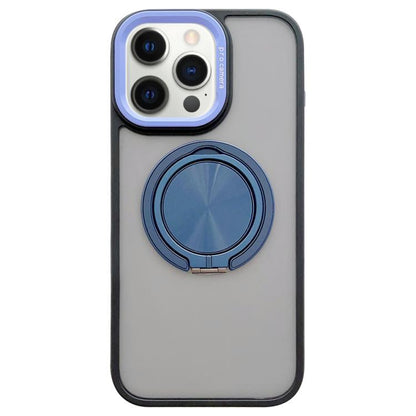 Skin-feel Two-color Edge Strips 360 MagSafe Holder Phone Case, For iPhone 12 Pro Max, For iPhone 12 Pro, For iPhone 11