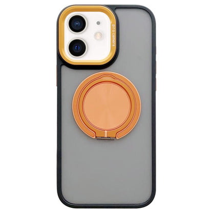 Skin-feel Two-color Edge Strips 360 MagSafe Holder Phone Case, For iPhone 12 Pro Max, For iPhone 12 Pro, For iPhone 11