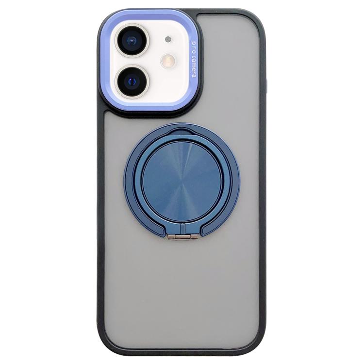 Skin-feel Two-color Edge Strips 360 MagSafe Holder Phone Case, For iPhone 12 Pro Max, For iPhone 12 Pro, For iPhone 11