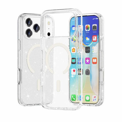 Terminator Style Glitter Powder MagSafe Magnetic Phone Case, For iPhone 18 Pro / 17 Pro, For iPhone 18 Pro Max / 17 Pro Max, For iPhone 17