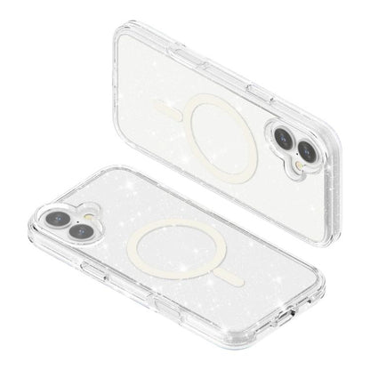 Terminator Style Glitter Powder MagSafe Magnetic Phone Case, For iPhone 17, For iPhone Air