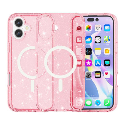 Terminator Style Glitter Powder MagSafe Magnetic Phone Case, For iPhone 17 Pro Max, For iPhone 17 Pro, For iPhone 17