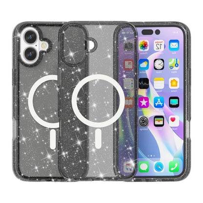 Terminator Style Glitter Powder MagSafe Magnetic Phone Case, For iPhone 17 Pro Max, For iPhone 17 Pro, For iPhone 17