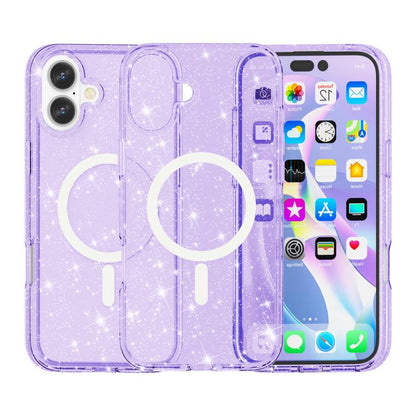 Terminator Style Glitter Powder MagSafe Magnetic Phone Case, For iPhone 17 Pro Max, For iPhone 17 Pro, For iPhone 17