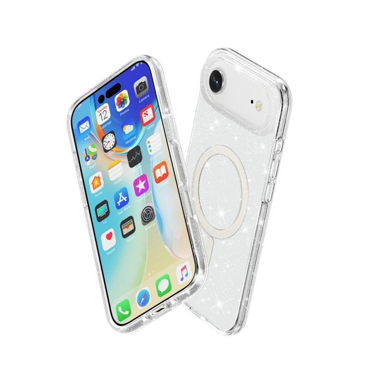 Terminator Style Glitter Powder MagSafe Magnetic Phone Case, For iPhone Air