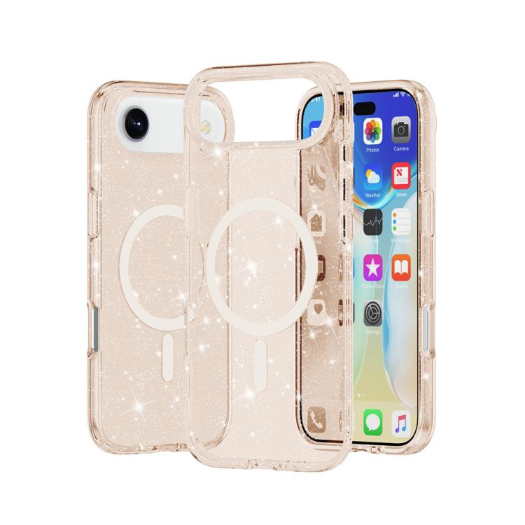Terminator Style Glitter Powder MagSafe Magnetic Phone Case, For iPhone 17, For iPhone Air