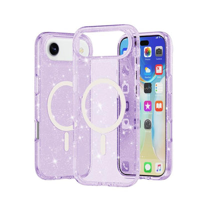 Terminator Style Glitter Powder MagSafe Magnetic Phone Case, For iPhone 17, For iPhone Air