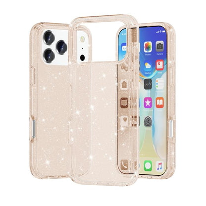 Shockproof Terminator Glitter Powder Phone Case, For iPhone 18 Pro / 17 Pro, For iPhone 18 Pro Max / 17 Pro Max
