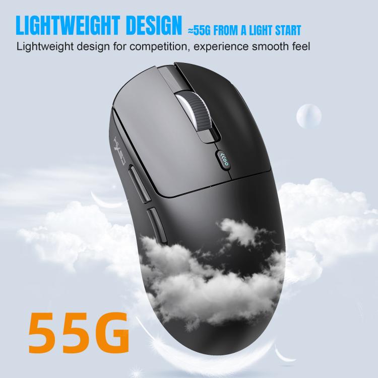 HXSJ T68 3 Modes Wired 2.4G BT5.1 Wireless Lightweight Gaming Mouse